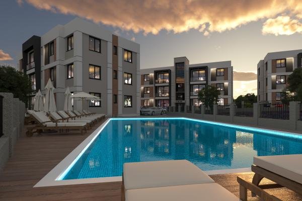 GİRNE LAPTA'DA YENİ BAŞLAMIŞ PROJEDEN  SATILIK UYGUN FİYATLI  DAİRE SEÇENEKLERİ