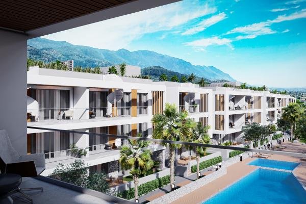 GİRNE ALSANCAK BÖLGESİNDE SİTE İÇERİSİNDE PROJEDEN SATILIK 2+1 FIRSAT DAİRE