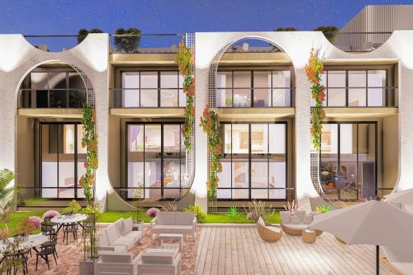 GİRNE BAHÇELİ BÖLGESİNDE PROJEDEN SATILIK LÜKS LOFT DAİRELER