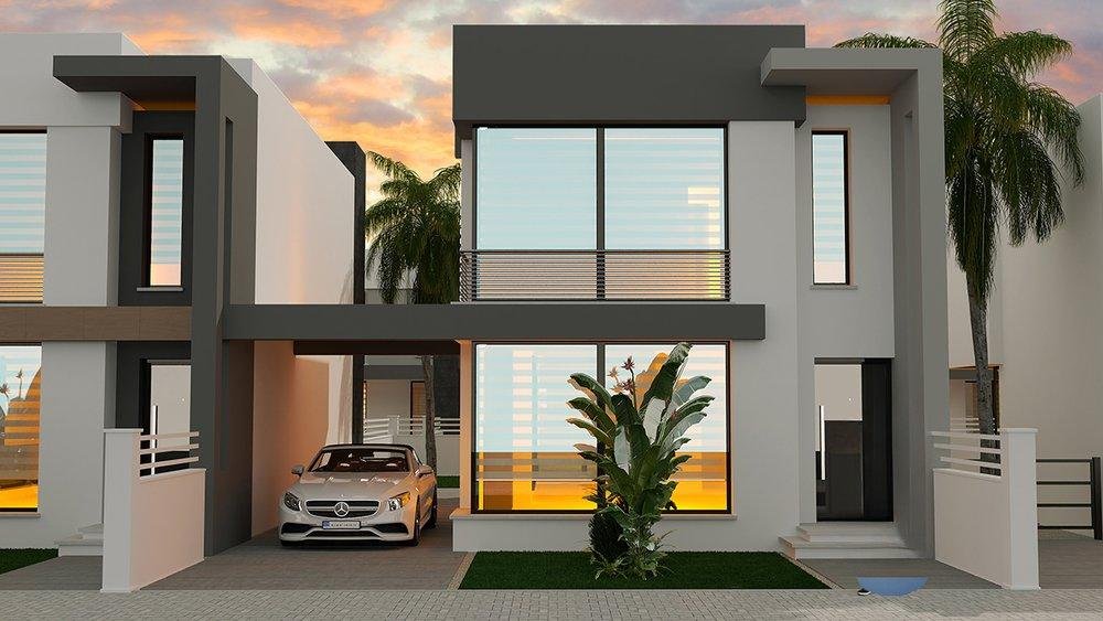 LEFKOŞA YENİKENT'TE SATILIK HAZIR 3+1 LÜKS VİLLA