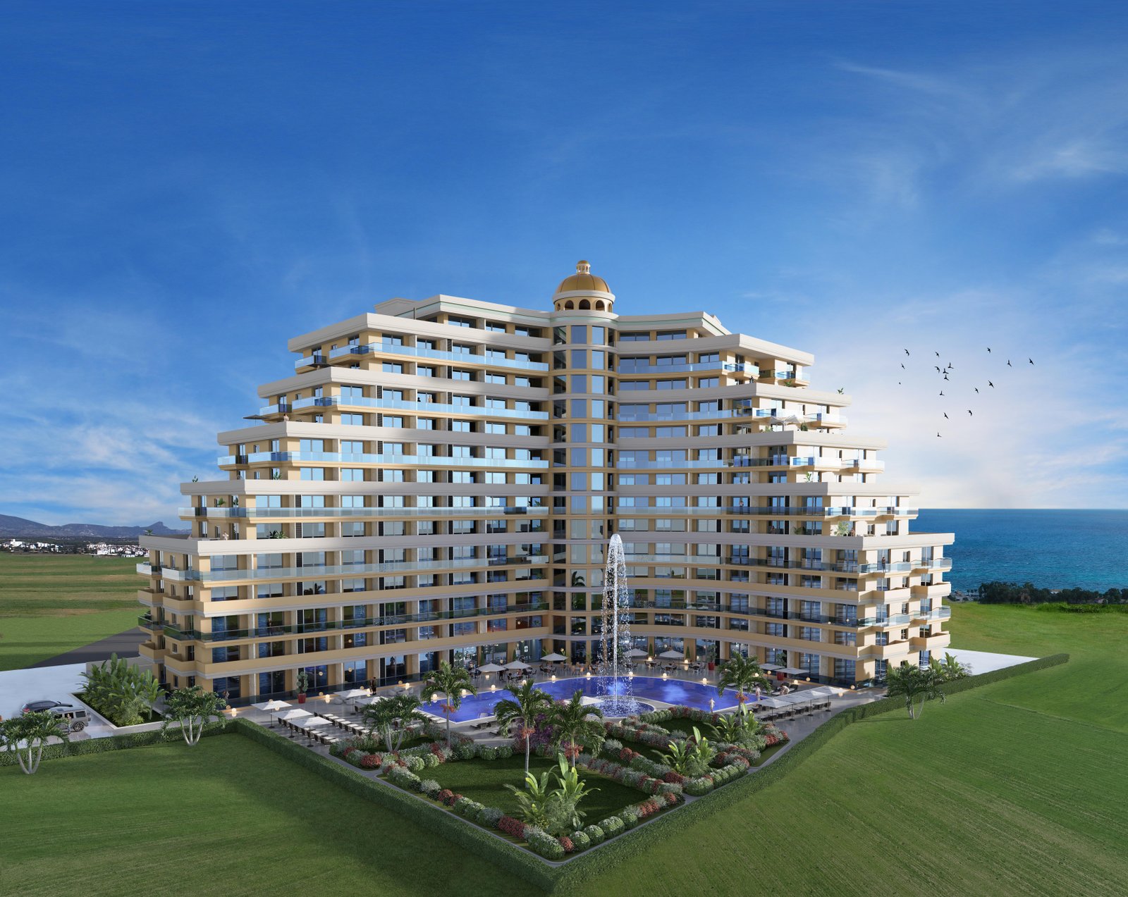 SATILIK 1+1 DAİRE – İSKELE LONG BEACH – GENİŞ BALKONLU, DENİZ MANZARALI, MERKEZİ LOKASYONDA