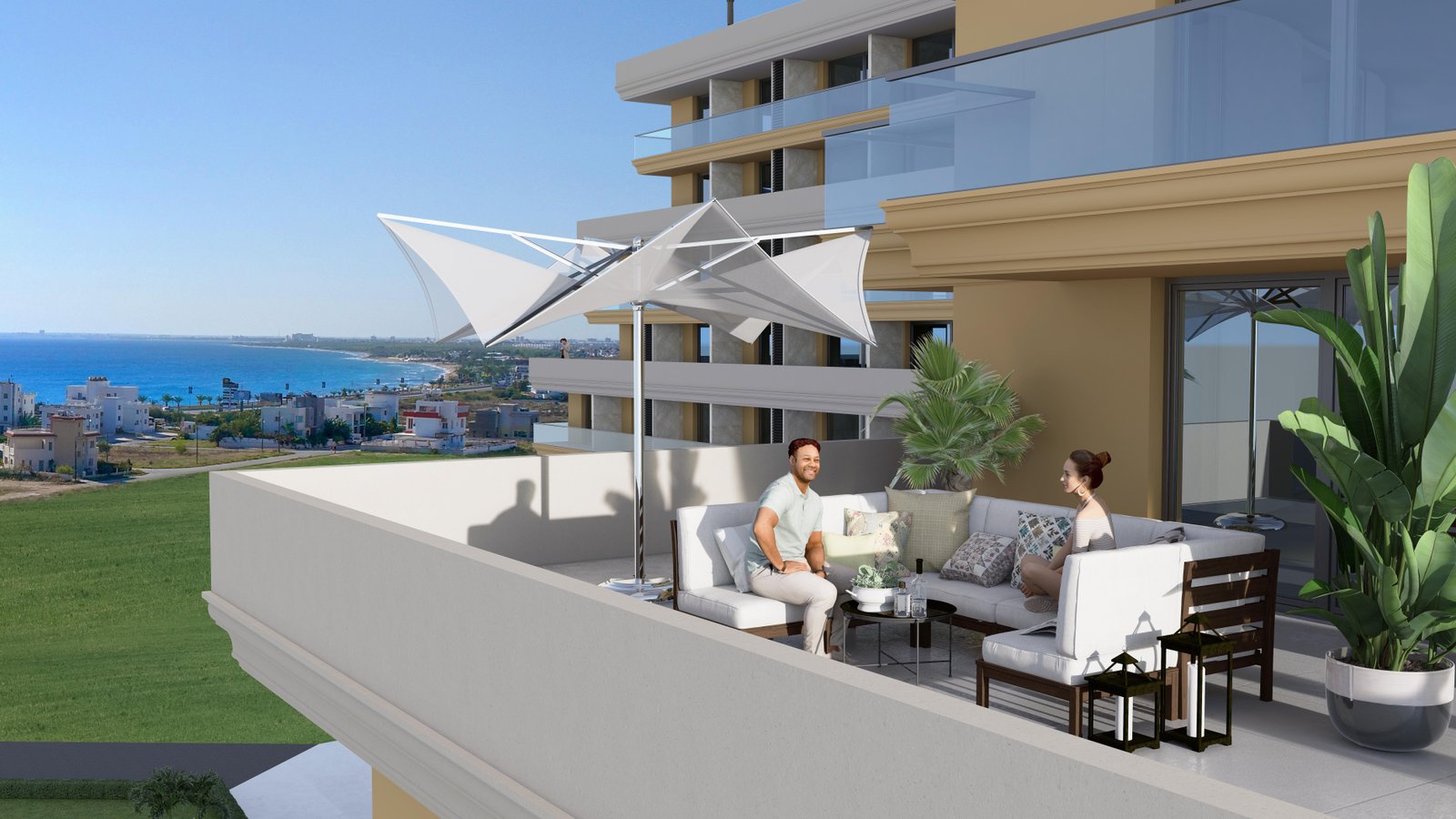 SATILIK 1+1 DAİRE – İSKELE LONG BEACH – GENİŞ BALKONLU, DENİZ MANZARALI, MERKEZİ LOKASYONDA