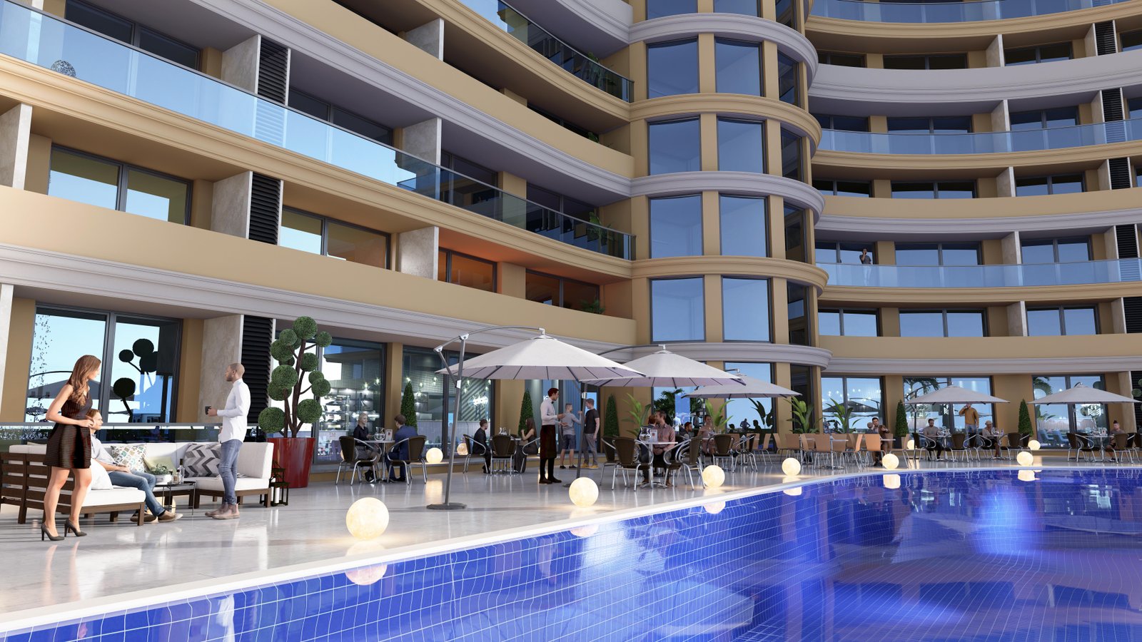 SATILIK 1+1 DAİRE – İSKELE LONG BEACH – GENİŞ BALKONLU, DENİZ MANZARALI, MERKEZİ LOKASYONDA