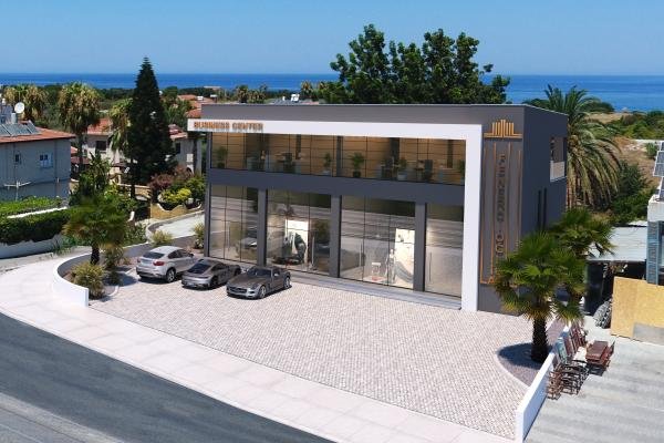 GİRNE KARAKUM BÖLGESİNDE ÇATALKÖY YOLU ÜZERİNDE PROJE AŞAMASINDAN SATILIK DÜKKAN VE OFİSLER