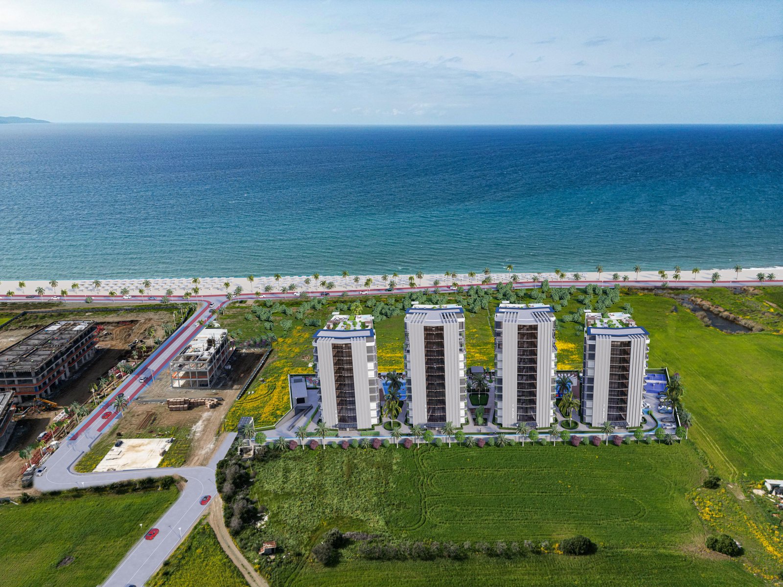 KIBRIS LEFKE GAZİVEREN’DE DENİZE SIFIR LÜKS KONUT PROJESİ – YÜKSEK YATIRIM FIRSATI VE MODERN YAŞAM BİR ARADA