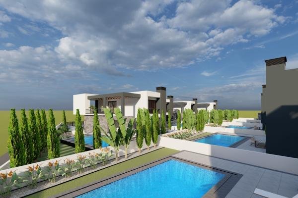 GİRNE KARAOĞLANOĞLU BÖLGESİNDE MODERN TASARIM 3+1 VİLLALAR